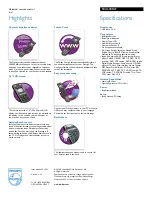 Preview for 2 page of Philips Prestigo SRU6008 Specification Sheet