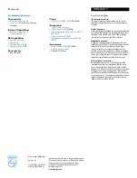 Preview for 2 page of Philips Pronto RFX6500/17 Specifications