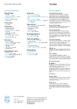 Preview for 2 page of Philips Pronto TSU3000 Specifications