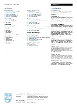 Preview for 2 page of Philips Pronto TSU9200 Specification Sheet