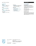 Preview for 2 page of Philips RWSS125 Specifications