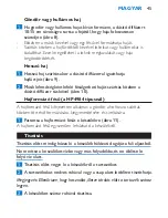 Preview for 45 page of Philips SalonDry Control HP4980 Instructions Manual