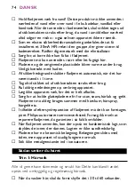 Preview for 74 page of Philips SALONSTRAIGHT ION HP4648 Manual