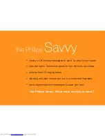 Preview for 5 page of Philips Savvy User Manual