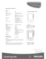 Preview for 2 page of Philips SBCRU890/00 Specification