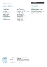 Preview for 2 page of Philips SCO5300 Specifications