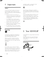 Preview for 3 page of Philips SDV5122P User Manual