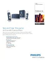 Philips SGC5102BD - amBX 2.1-CH PC Multimedia Speaker Sys Specifications preview