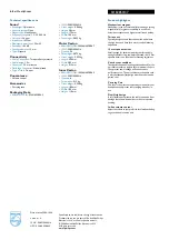 Preview for 2 page of Philips SHE2850 Specifications