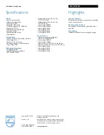 Preview for 2 page of Philips SHL5000 Specifications