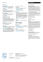 Preview for 2 page of Philips Showline MCP9350I Specifications