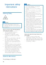 Preview for 2 page of Philips SHX50 User Manual