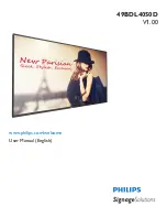 Philips Signage Solutions 49BDL4050D User Manual preview