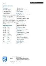 Preview for 3 page of Philips Signage Solutions BDL4250EL Specifications