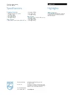 Preview for 2 page of Philips SJB3192 Specifications