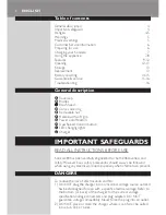 Preview for 4 page of Philips Sonicare Elite 7000 Series User Manual