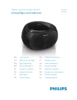 Philips Soundmachine AZ100B User Manual preview