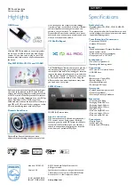 Preview for 2 page of Philips SOUNDMACHINE AZ382 Specifications