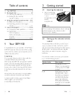 Preview for 2 page of Philips SRP1103 User Manual