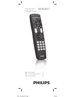 Philips SRP4004 User Manual preview