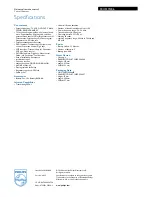 Preview for 3 page of Philips SRU 5170 Specifications