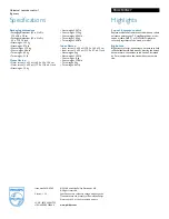 Preview for 2 page of Philips SRU2103S Specifications