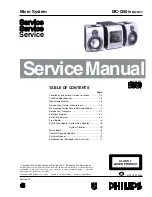 Philips Streamium MC-i250 Service Manual preview