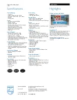 Preview for 2 page of Philips Streamium SA9345 Specifications