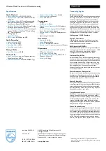 Preview for 2 page of Philips Streamium WAC5 Specifications