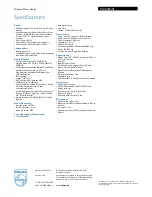 Preview for 3 page of Philips Streamium WAC700 Specification Sheet