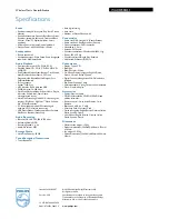 Preview for 3 page of Philips Streamium WACS7000 Specifications