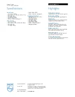 Preview for 2 page of Philips SWA4548W Specifications