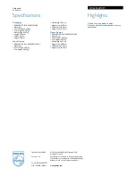 Preview for 2 page of Philips SWL4160W Specifications