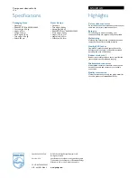 Preview for 2 page of Philips SWV2314 Specifications