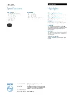 Preview for 2 page of Philips SWV3556 Specifications