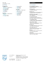 Preview for 2 page of Philips SWV6335 Specifications