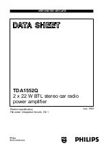 Preview for 1 page of Philips TDA1552Q Datasheet