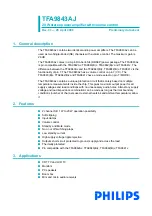 Philips TFA9843AJ Datasheet preview