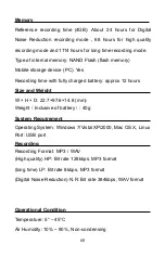 Preview for 68 page of Philips Voice Tracer VTR5000 User Manual