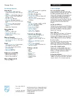 Preview for 2 page of Philips VOIP433 Specifications