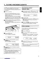 Preview for 11 page of Philips VR 165 User Manual