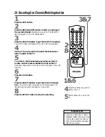 Preview for 26 page of Philips VR220CAT Owner'S Manual