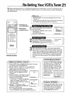 Preview for 21 page of Philips VR254/50 User Manual