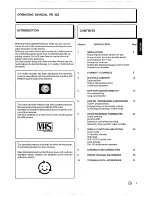 Preview for 3 page of Philips VR422 Operating Manual