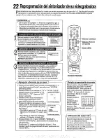 Preview for 22 page of Philips VR453/77 (Spanish) Manual