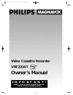 Philips VRZ223AT Owner'S Manual preview