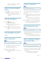 Preview for 15 page of Philips X200 Extended User Documentation