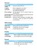 Preview for 17 page of Philips Xenium X2566 User Manual