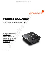 Phocos CMLmppt User Manual preview