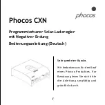 Preview for 3 page of Phocos CXN Series User Manual